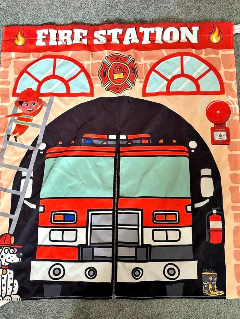 Couch Swag Firehouse Play Panel Fire Station Kids Play Tent